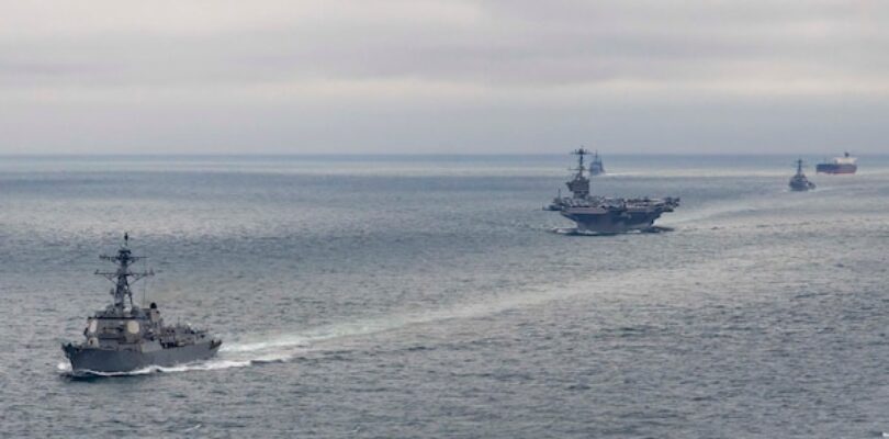 Truman Strike Group Transits Strait of Dover for the North Sea