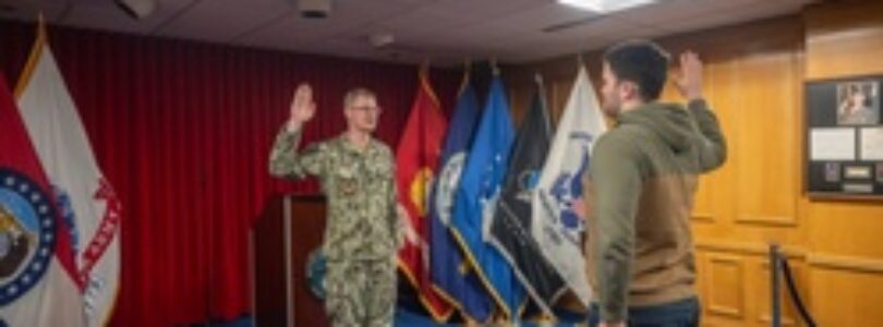 NTAG Mid America XO Enlists Son into Navy [Image 2 of 4]