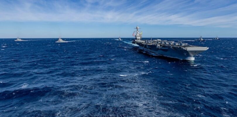 Everyone Fights: Gerald R. Ford Carrier Strike Group (CSG), CSG-12 Units Come Together for First Integrated, At Sea Training Event