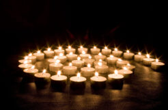 Marine lights candles for romantic hotel surprise, sets room on fire
