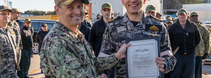 For First Time, Australian Submariner Earns US Dolphins