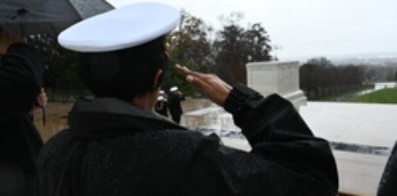 Recruiters of the Year participate in Wreath Laying Ceremony [Image 1 of 3]