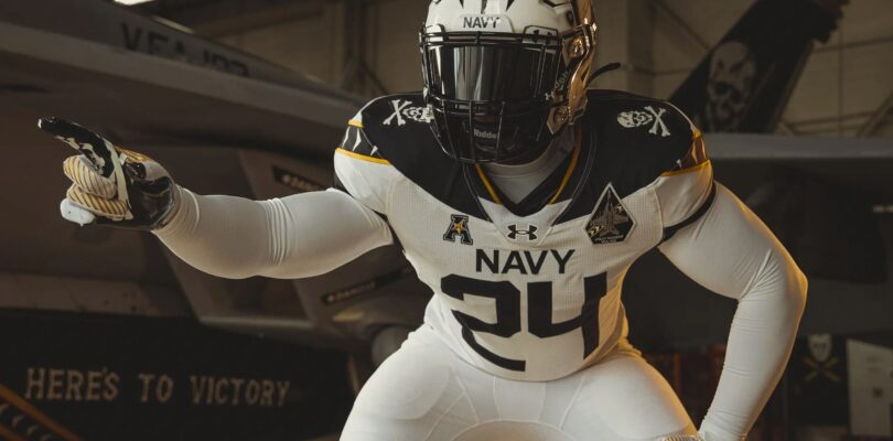 Navy ‘Fear the Bones’ uniform nods to Jolly Rogers in Army-Navy game