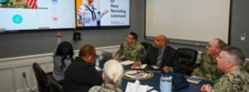 Commander, Navy Recruiting Command welcomes the Department of Defense Office of Inspector General Audit Team [Image 1 of 2]