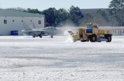 NAS Oceana personnel keep master jet base mission-ready during record snowfall