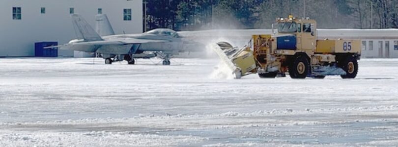 NAS Oceana personnel keep master jet base mission-ready during record snowfall
