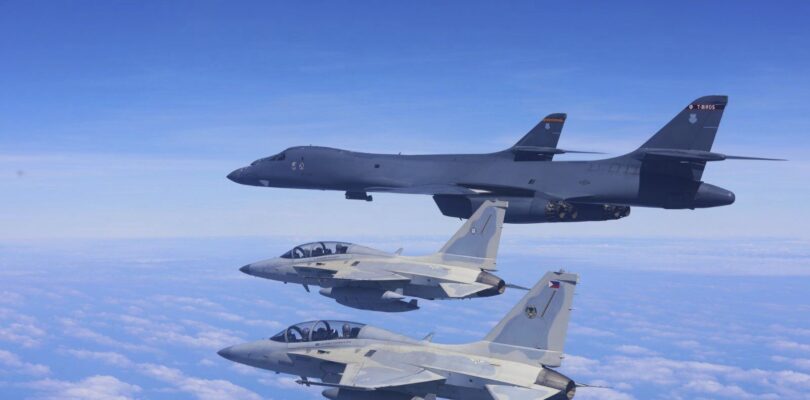 US, Philippine fighter jets patrol disputed South China Sea shoal