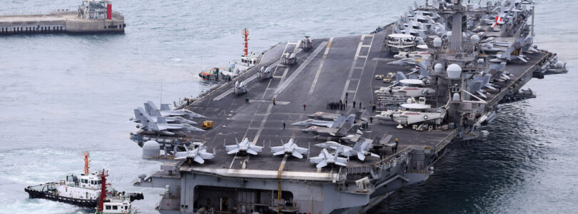 US carrier arrives in South Korea after North Korea missile test