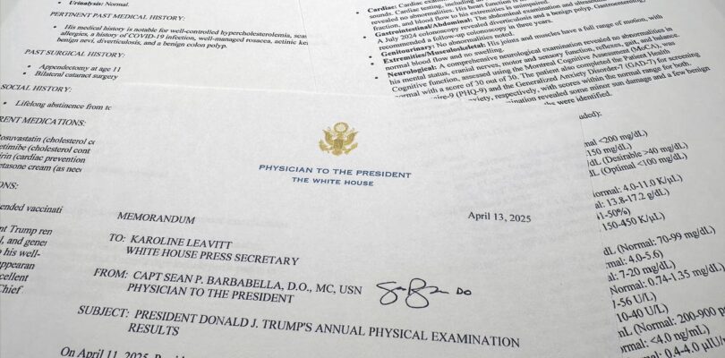Trump is ‘Fully Fit’ to Serve as Commander in Chief, His Doctor Says After Recent Physical