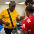 Stick Masters teach Sailors to play percussion instruments [Image 5 of 14]