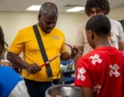 Stick Masters teach Sailors to play percussion instruments [Image 5 of 14]