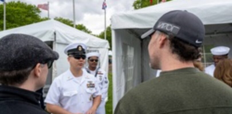 Recruiters attend a Fleet Week Festival [Image 4 of 4]