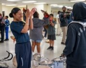 Stick Masters teach Sailors to play percussion instruments [Image 9 of 14]