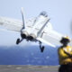 Jet landing on USS Truman goes overboard, forcing pilots to eject