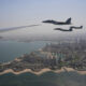Air Force One greeted by fighter escorts during Trump’s Mideast visit