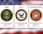 USPS unveils 250th anniversary stamps honoring military branches