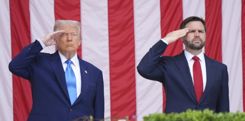Trump honors fallen service members at Arlington National Cemetery