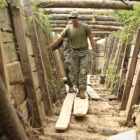 Marines and sailors combat drone threats by digging trenches