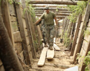 Marines and sailors combat drone threats by digging trenches