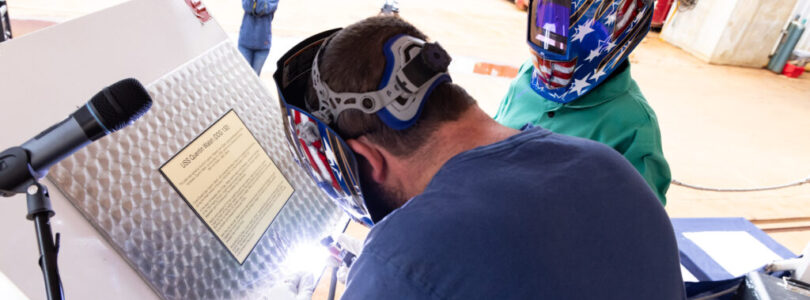 Keel laid for guided-missile destroyer USS Quentin Walsh