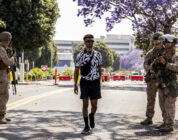 Marines temporarily detain man while guarding LA federal building