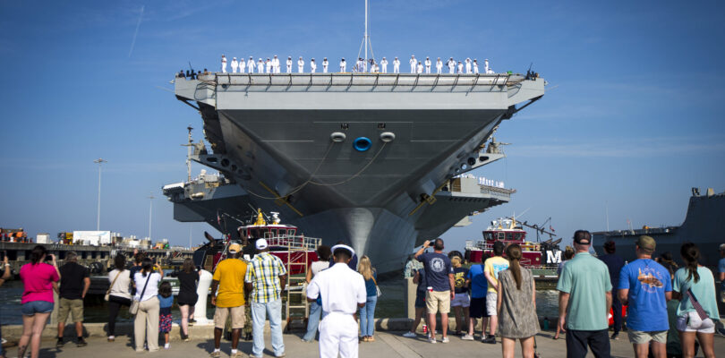 Ford carrier strike group deploys amid Middle East tensions