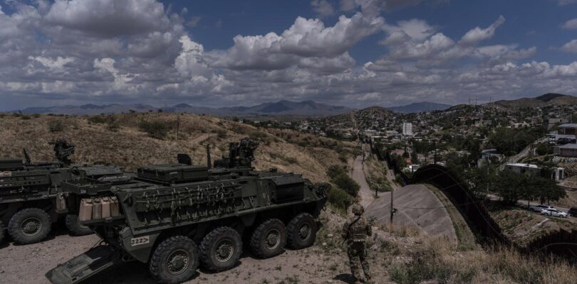 A Man Is Halted Climbing the US-Mexico Border Wall. Under New Trump Rules, US Troops Sound the Alarm