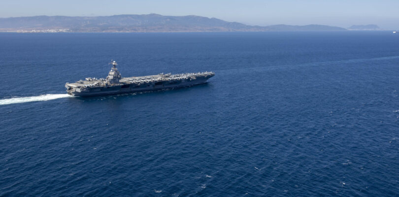 USS Gerald R. Ford transits Strait of Gibraltar