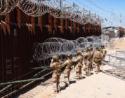 Hundreds of Marines, sailors fortify US-Mexico border wall in Arizona