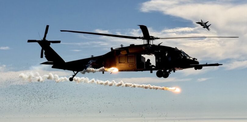 National Guard Tests F-15 Fighter Against Helicopters
