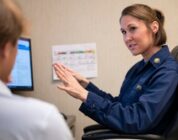 Lt. Amber Martz conducts a medical history interview [Image 1 of 5]