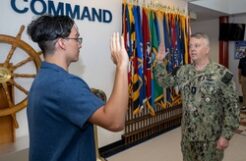 CNRC Conducts an enlistment ceremony [Image 3 of 10]