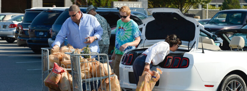 How long can military commissaries stay open if shutdown continues?