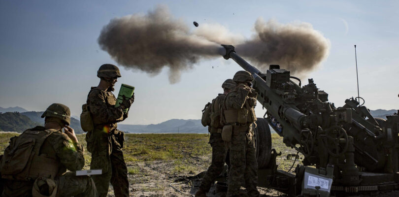 Marine artillery shell explodes over highway during drill, police say