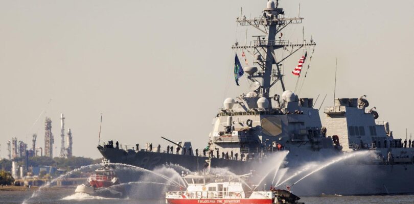 A Grand Parade of Ships Kicked off the 250th Anniversary of the Marines and Navy