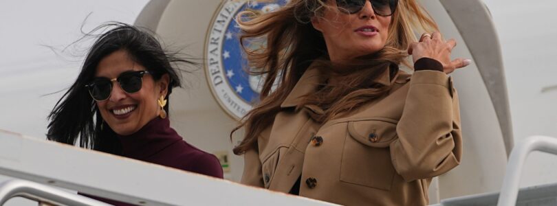 Melania Trump, Usha Vance visit military families in North Carolina