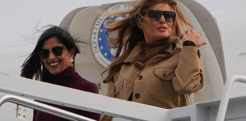 Melania Trump, Usha Vance visit military families in North Carolina
