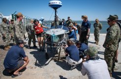 Solar-powered unmanned surface vessel sets new speed crossing Atlantic