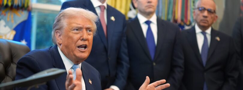 Trump leaves military action on table but floats talks with Venezuela