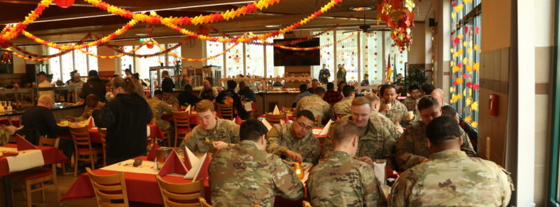 Thanksgiving feasts deployed to troops around the world