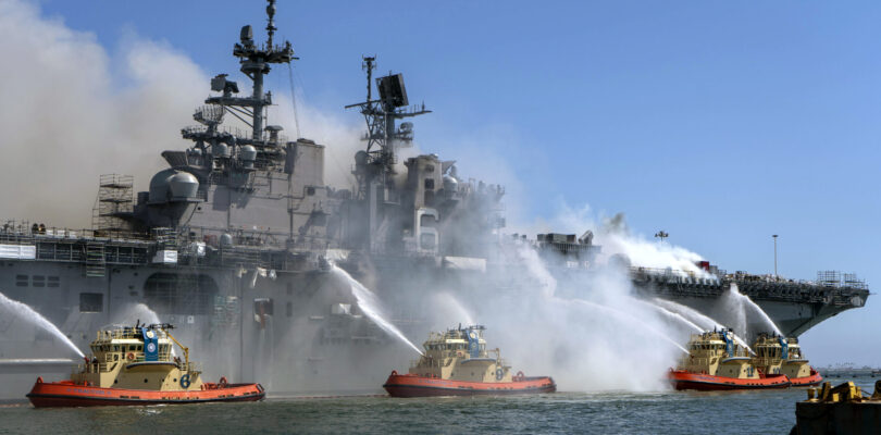 Navy needs to improve fire safety enforcement on ships, watchdog warns