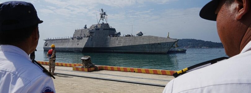 USS Cincinnati is Making a Friendship Visit to a Cambodian Naval Base