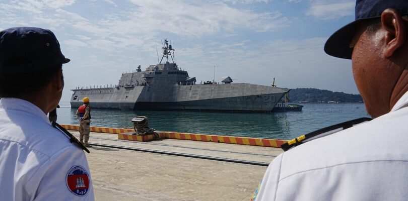 USS Cincinnati is Making a Friendship Visit to a Cambodian Naval Base