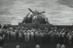 This gunner is the only sailor buried at sea — inside his plane