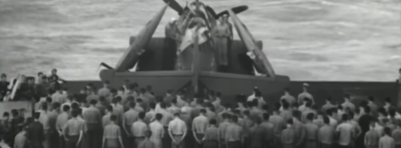 This gunner is the only sailor buried at sea — inside his plane
