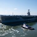 Newest Ford-class carrier USS John F. Kennedy heads to sea for testing