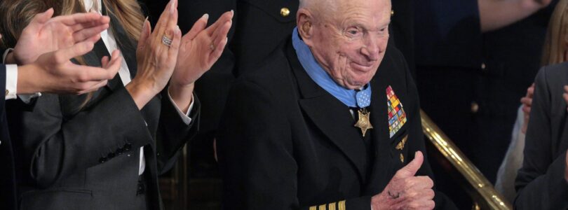 Trump presents Medal of Honor to 100-year-old Korean War veteran during State of the Union