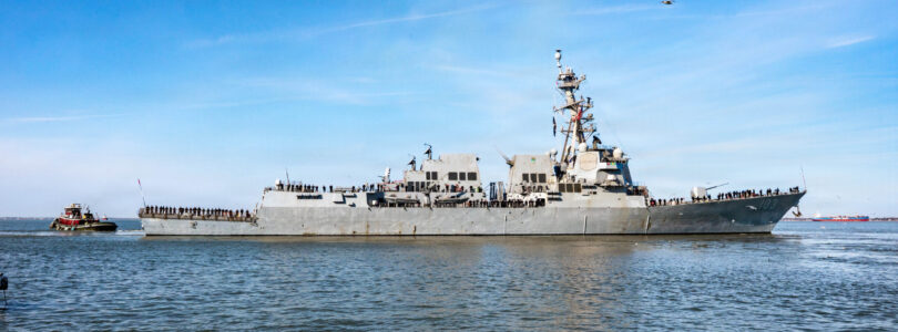 Destroyer USS Truxtun deploys amid military buildup near Iran