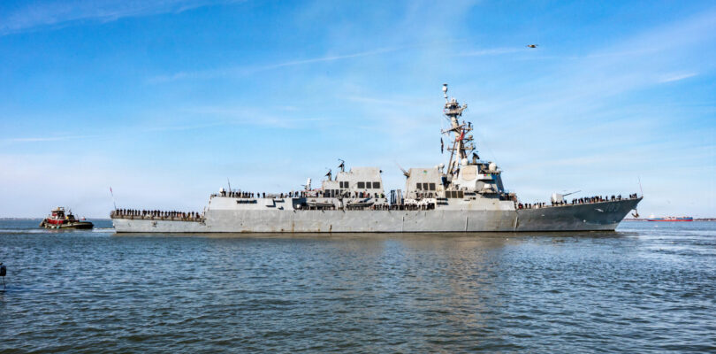 Destroyer USS Truxtun deploys amid military buildup near Iran