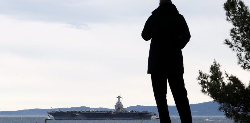 Aircraft carrier USS Gerald R. Ford arrives in Croatia for repairs